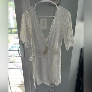 Francesca’s white romper
